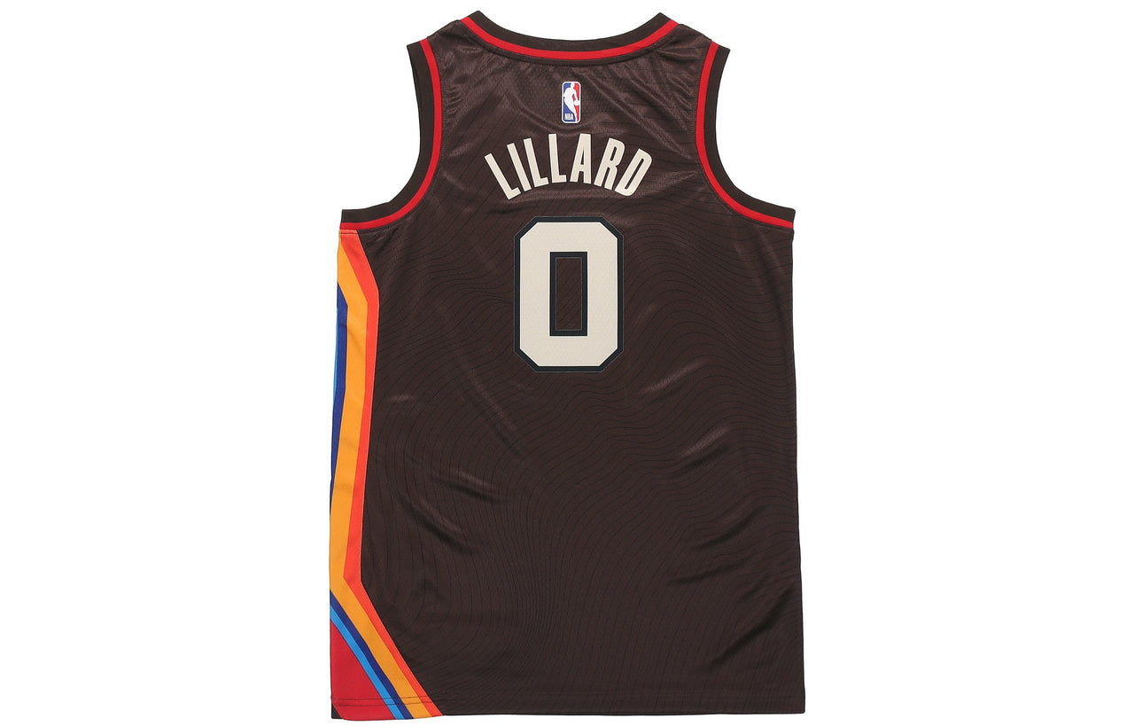 Men's Nike SW Fan Edition 20-21 City Limited NBA Portland Trail Blazers . Lillard No. 0 Basketball Jersey/Vest CN1775-250