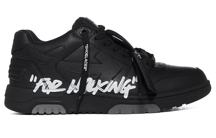Off-White Out Of Office Low-Top For Walking Sneaker 'Black White' OMIA189F21LEA0031001