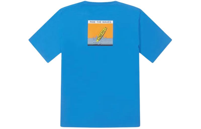 Converse Summer Verbiage T-Shirt 'Blue' 10027218-A02