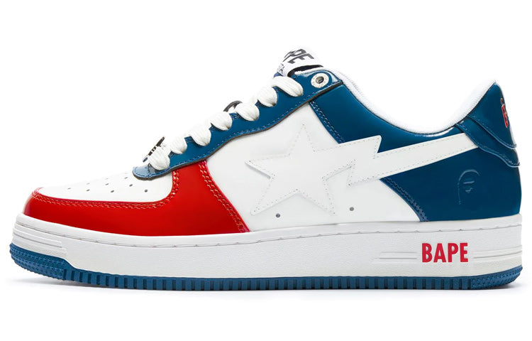 A BATHING APE Bape Sta 'White Red Blue' 1I80-191-004-BLUE