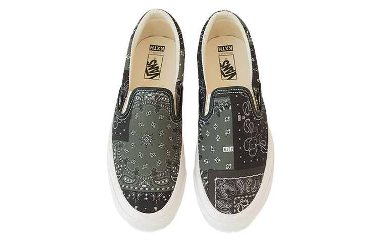 Vans Kith x Vault OG Classic Slip-On LX 'Bandana - Scarab' VN0A45JK6CF