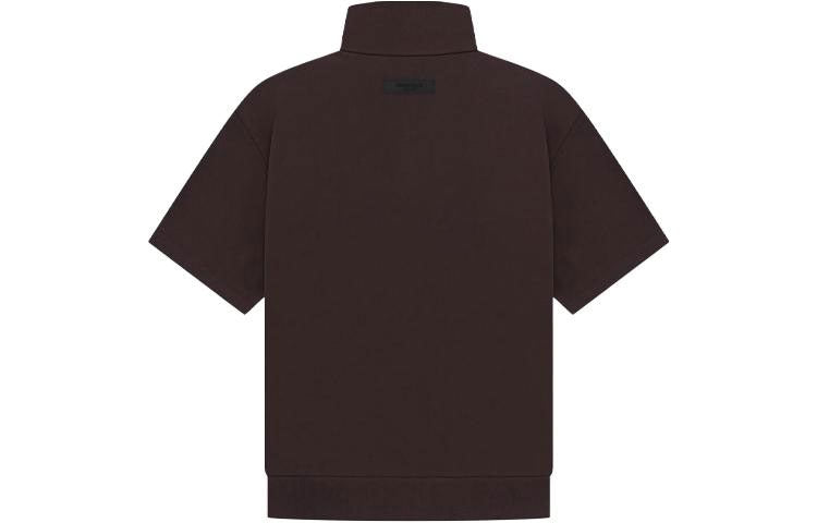 Fear of God Essentials Seal 3/4 Half Zip Sweatshirt 'Dark Brown' 125BT224095F