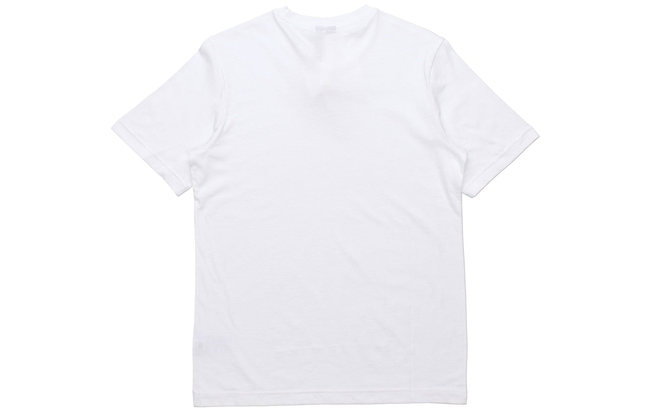 adidas Athleisure Casual Sports Round Neck Short Sleeve White ED7260