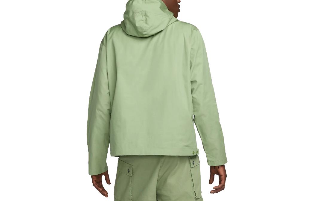 Nike Life Woven Pullover Field Jacket 'Oil Green' DX0718-386