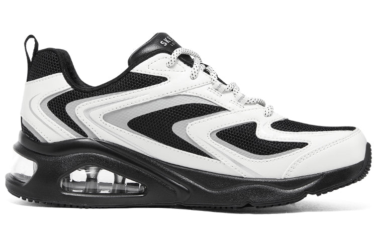 (WMNS) Skechers Tres-Air 'Street Fl-Air - Black White' 177424-BKW