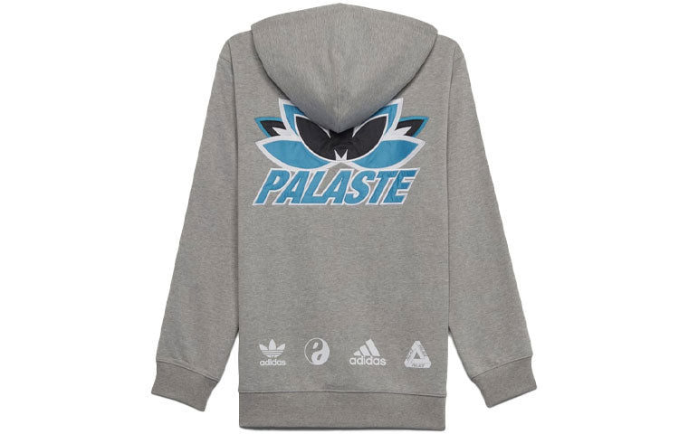 Palace X Adidas originals Graphic Hoodie 'Grey' HB9138