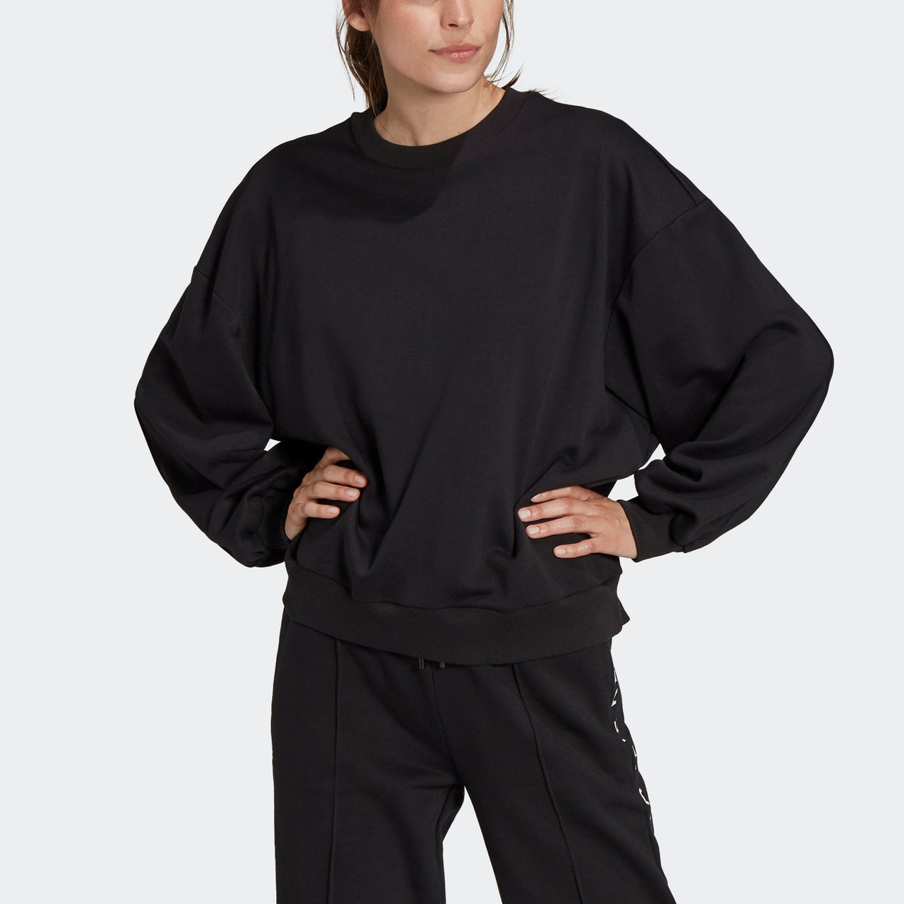 (WMNS) adidas X Karlie Kloss Sweaters 'Black' HA0955