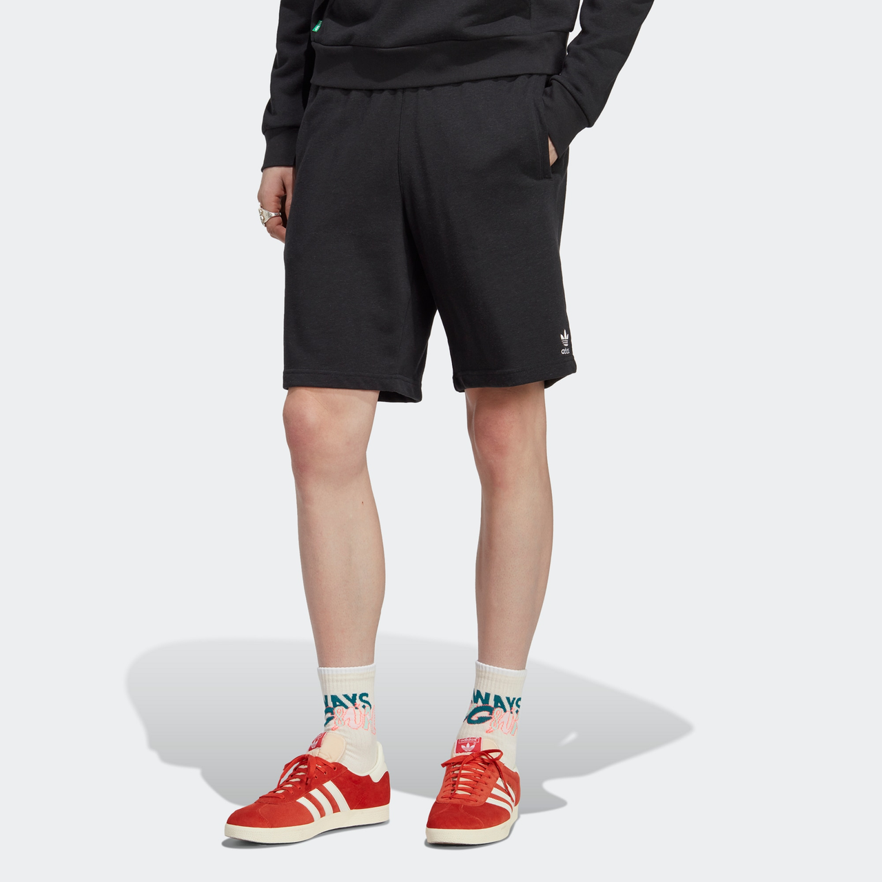 adidas originals Essentials+ Made With Hemp Shorts 'Black' HR8617