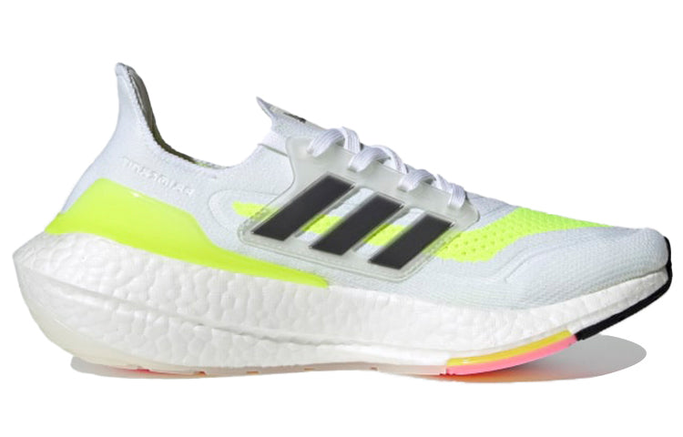 (WMNS) adidas UltraBoost 21 'White Solar Yellow' FY0401