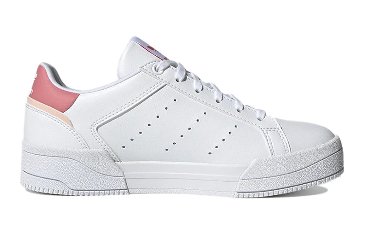 (GS) adidas originals Court Tourino 'White Pink' H00765