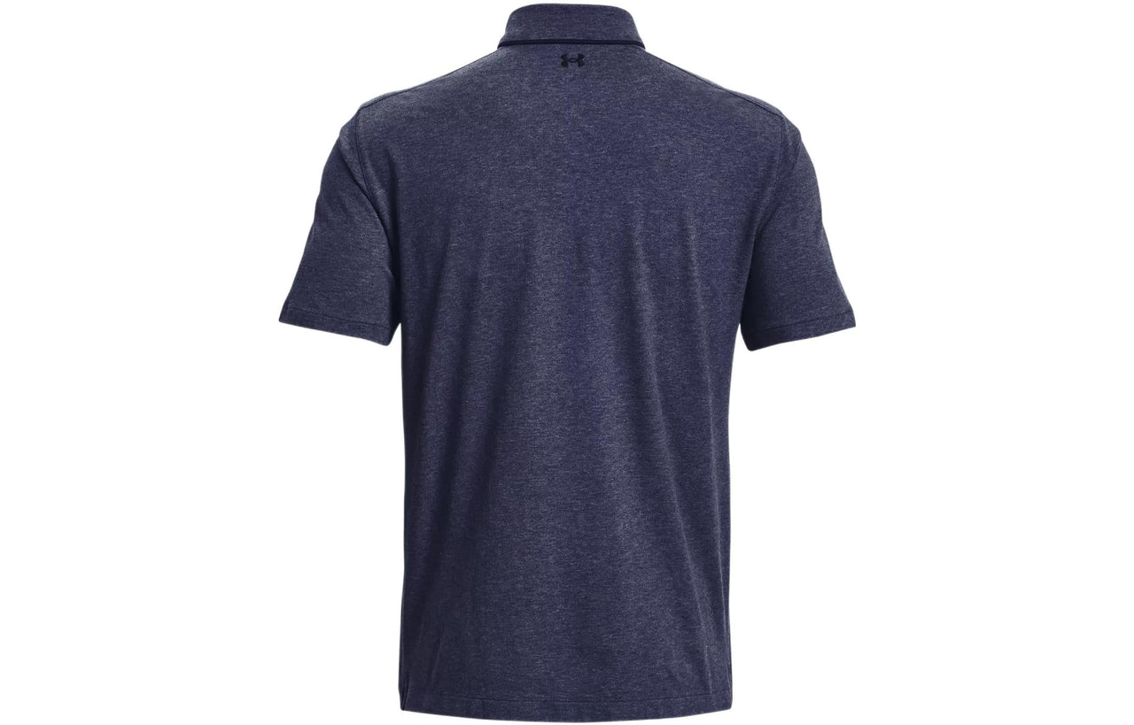 Under Armour Luxe Heather Polo Shirt 'Dark Blue' 1377363-410