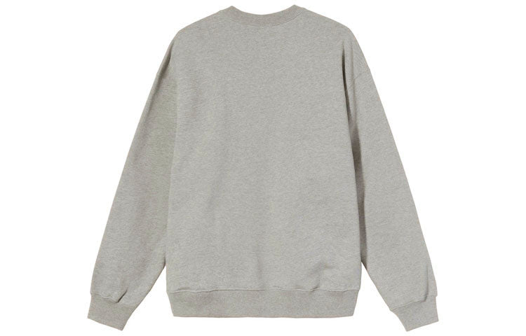 Stussy x Nike Crossover Embroidered Alphabet Logo Loose Pullover Round Neck Fleece Lined Unisex Asia Edition Gray DC4199-050