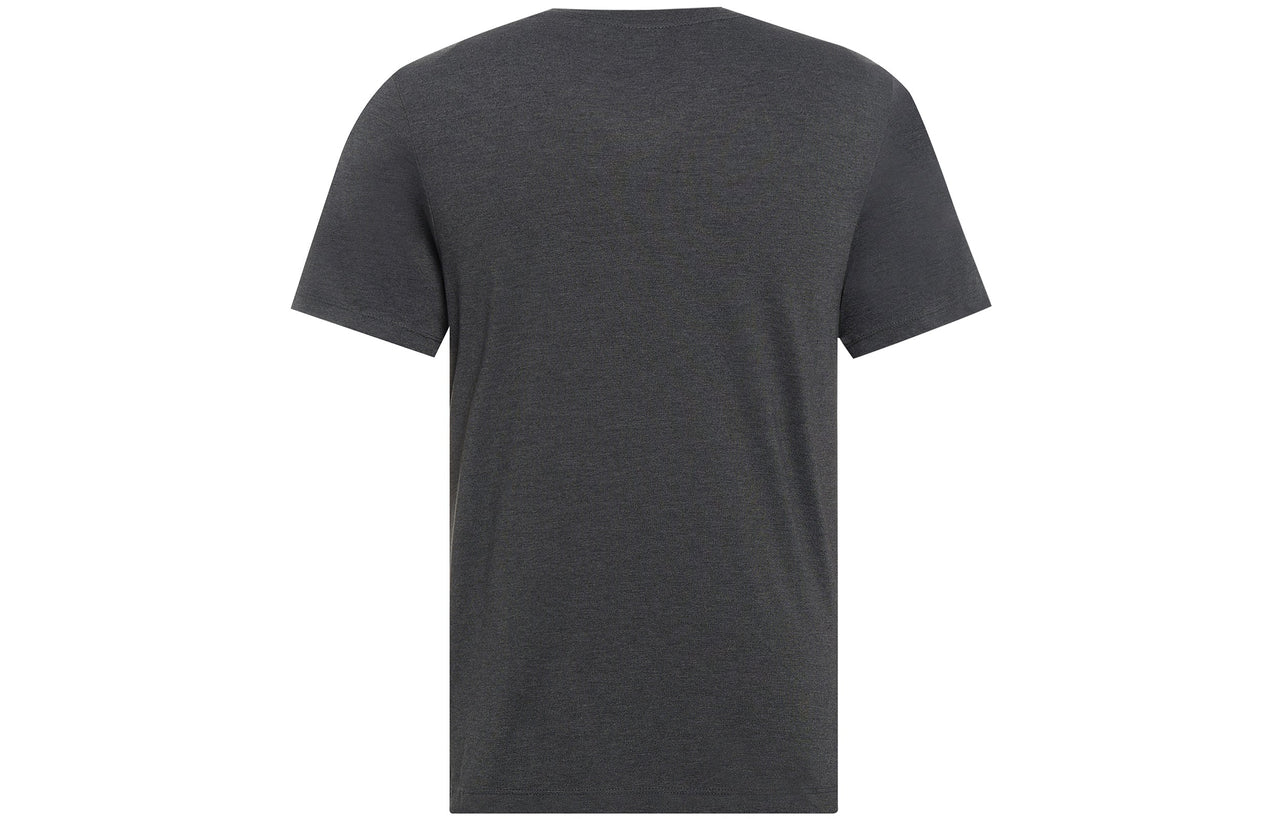 Nike Yoga Dri-FIT Quick Dry Sports Round Neck Short Sleeve Black Gray Blackgray DO0775-010