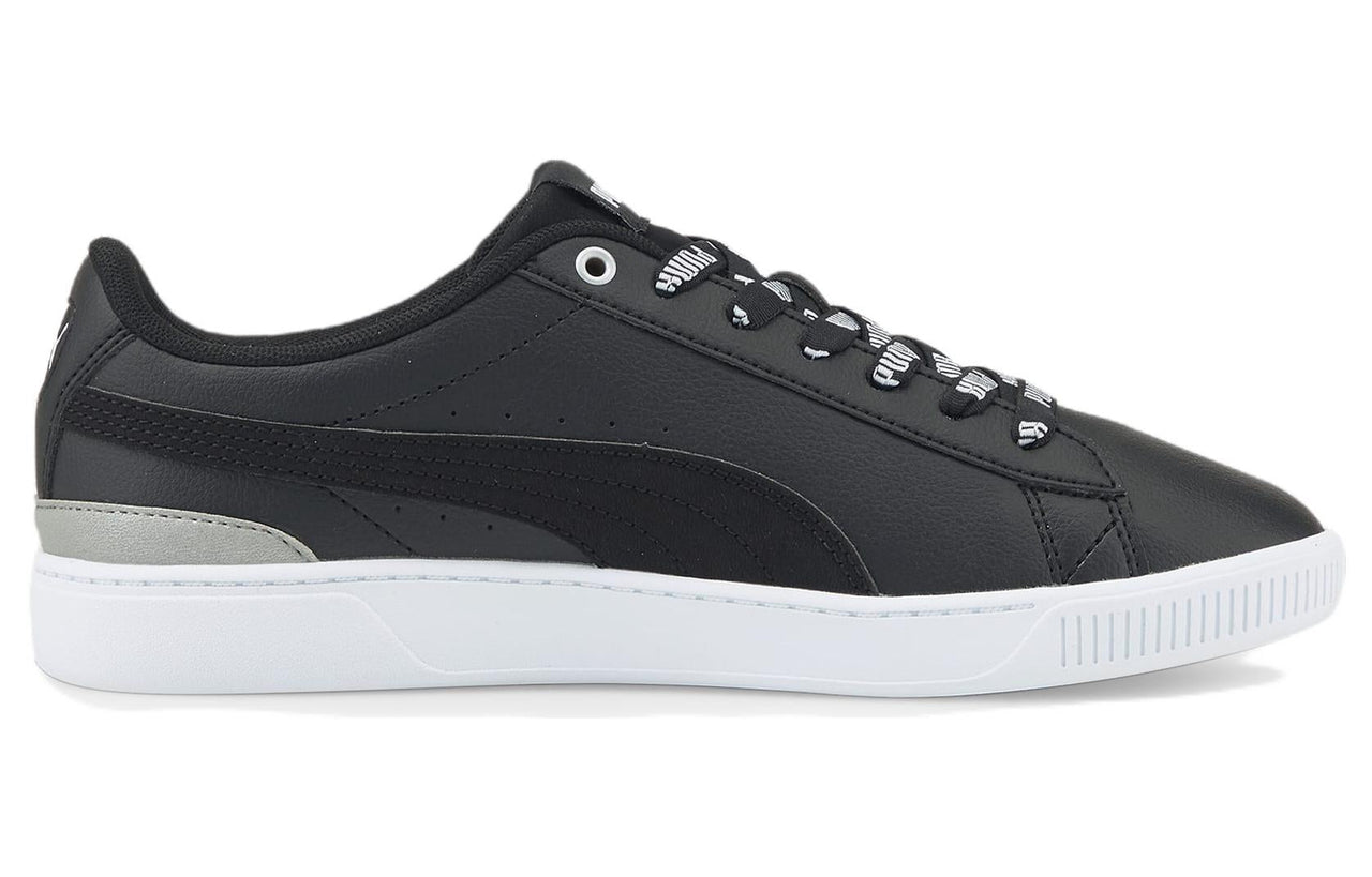 PUMA Vikky V3 Logomania Casual Skateboarding Shoes Black White 383025-02