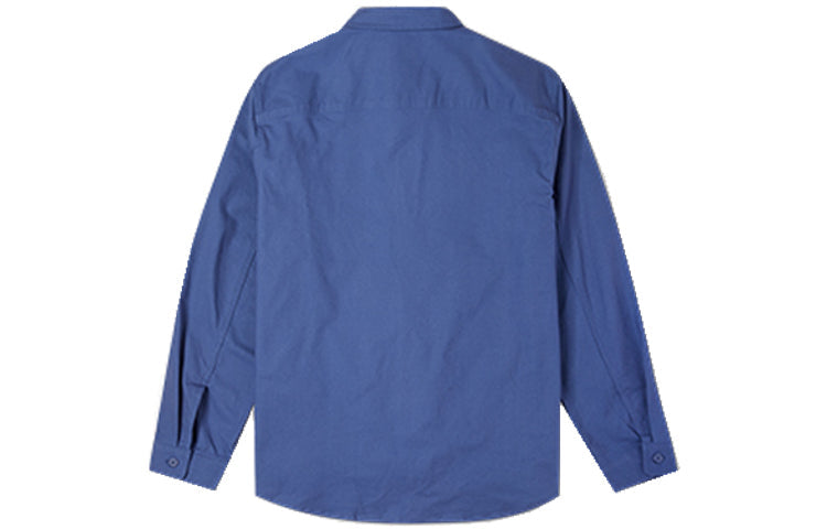 Converse Carpenter Pocket Button Down Long Sleeve Shirt 'Vintage Blue' 10022950-A02