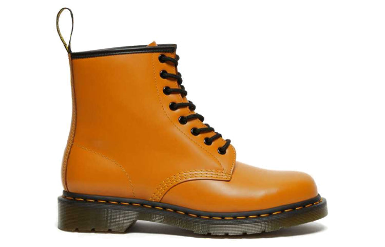 Dr.Martens 1460 Smooth Leather Lace Up Boots 'Orange' 27139804