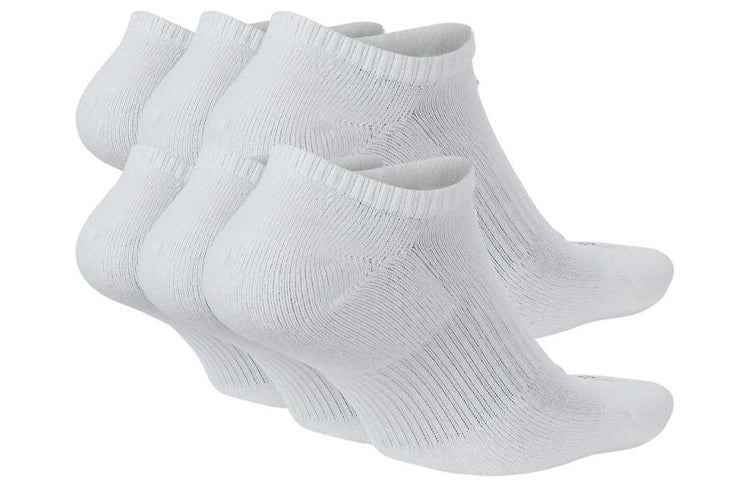 Nike Logo Alphabet Printing Socks Couple Style 6 White SX6898-100