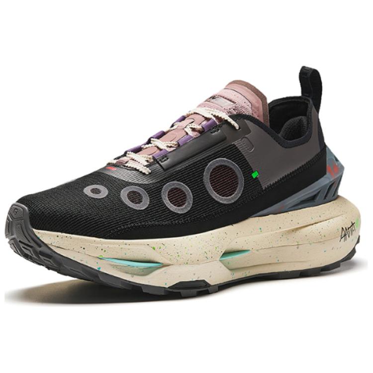 ANTA Champion Collection Running Sneakers 'Black Grey Pink' 112416609A-2