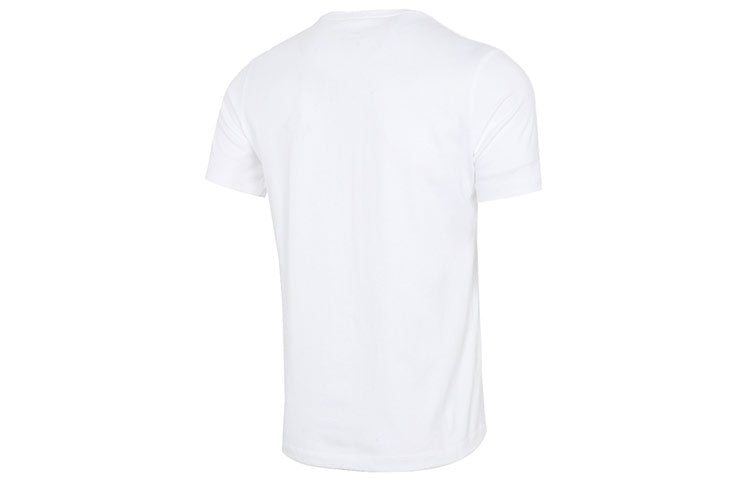 Nike Basketball Sports Contrasting Colors Printing Round Neck Short Sleeve White DD0804-100