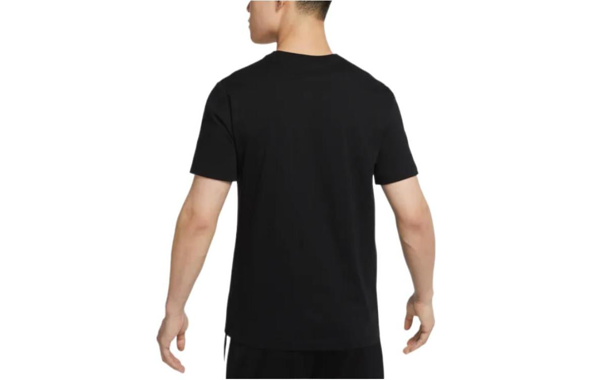 Men's Air Jordan Logo Printing Pattern Pullover Round Neck Short Sleeve Black T-Shirt DZ4518-010