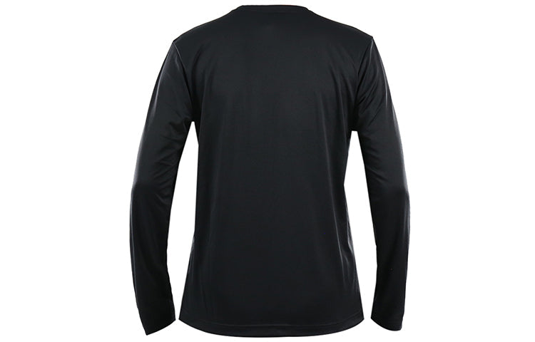 adidas M Logo Ls T Logo Printing Sports Round Neck Long Sleeves Black DH3986