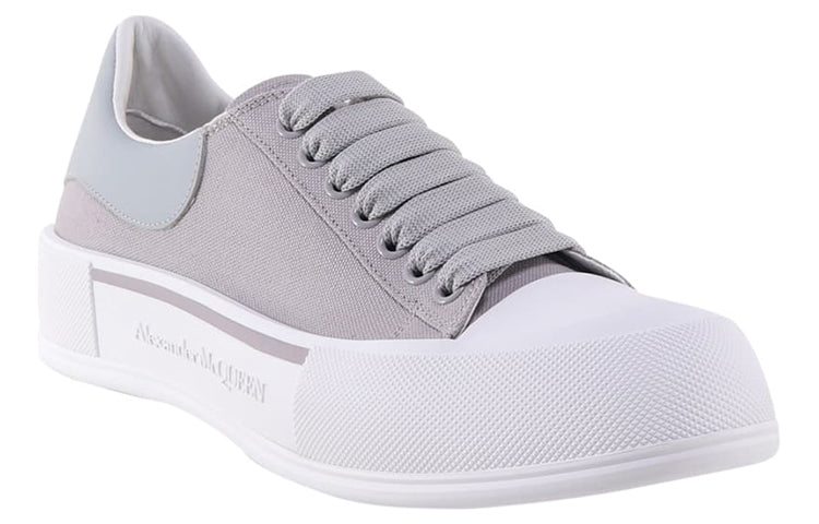 Alexander McQueen Deck Skate Plimsoll Lace Up 'Lilac Grey' 654594W4MVH1497