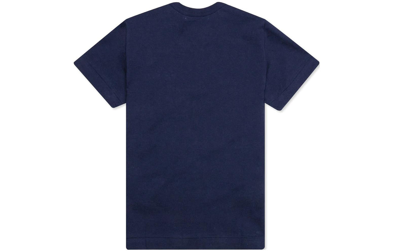 (WMNS) COMME des GARCONS PLAY Double Hearts Logo Tee 'Navy' AZ-T225-051-2