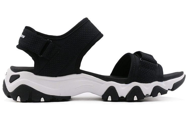 (WMNS) Skechers DLites 2.0 Fashion Black Sandals 88888160-BLK