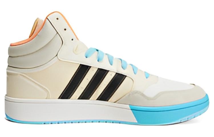 adidas Neo Hoops 3.0 Mid Shoes 'Beige Blue' HP9946