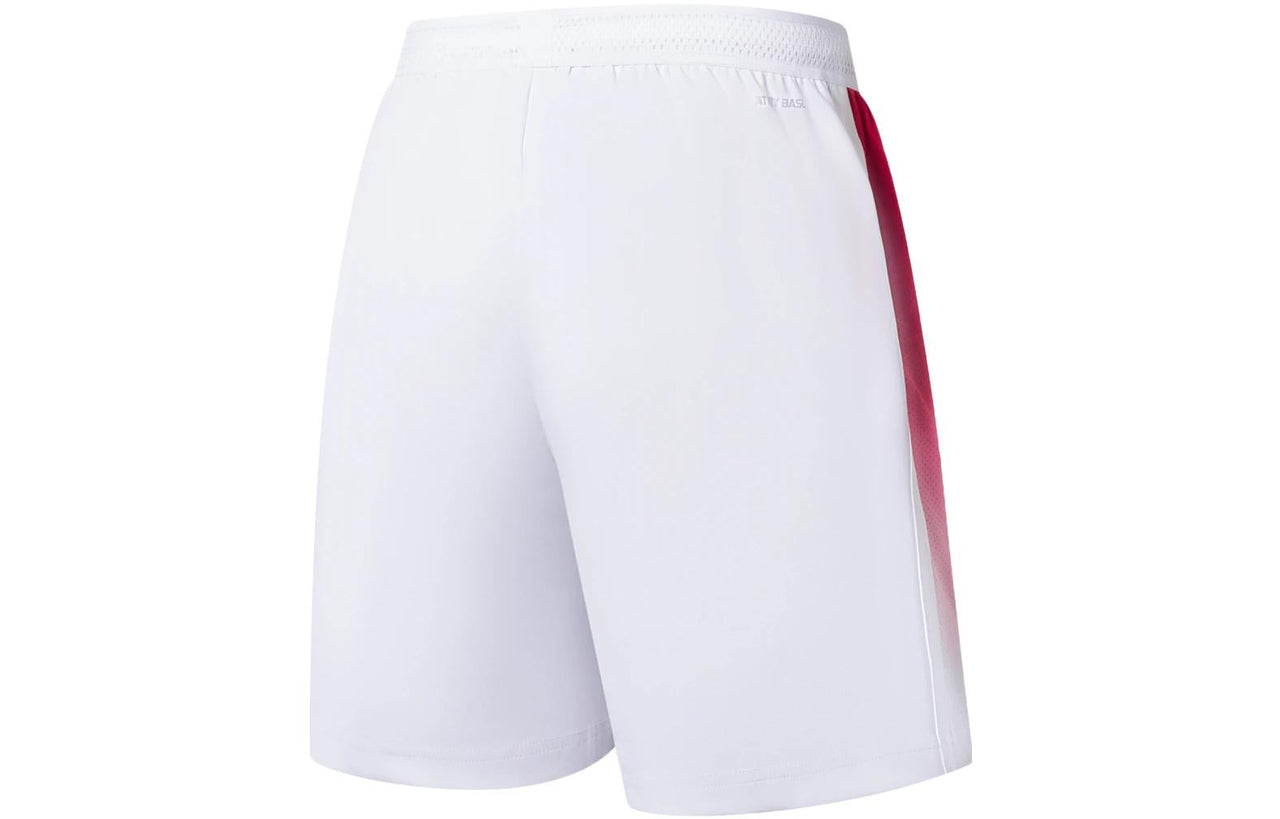 Li-Ning Badminton Competition Shorts 'White Red' AAPS133-1