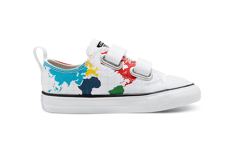 (TD) Converse Chuck Taylor All Star 2V Little White/Multi-Color 768457C