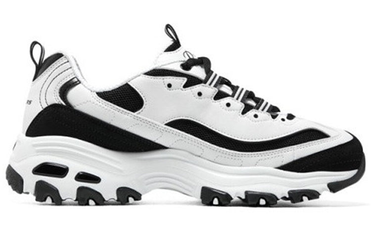 (WMNS) Skechers DLITES 1.0 'White Black' 896121-WBK