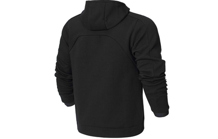 New Balance Logo Sportswear Tech Fleece Windrunner Jacket 'Black' AMJ21178-BK