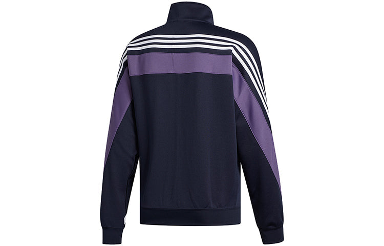 adidas originals Stand Collar Casual Sports Jacket Navy Blue FM1524