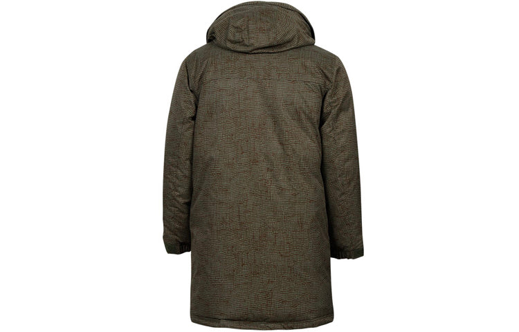 Converse Mid-length Printed Sideline Down Jacket 'Olive Green' 10007260-A01