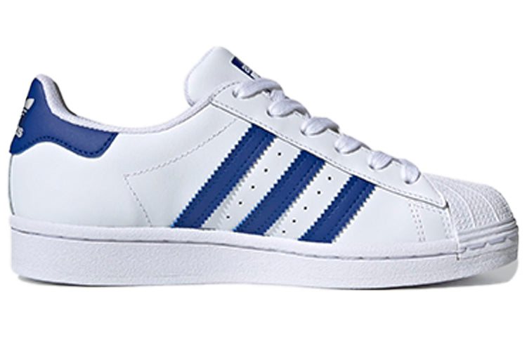 (GS) adidas originals Superstar J 'White Blue' FW0772