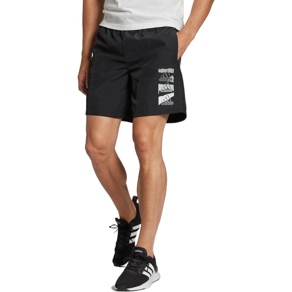 Men's adidas Casual Sports Logo Woven Shorts Black HE1886