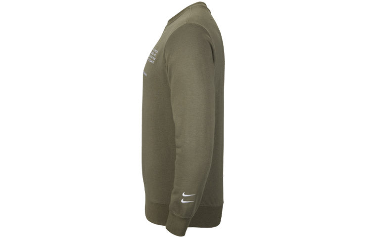 Nike Embroidered Casual Pullover Long Sleeves Yellow CU4035-380