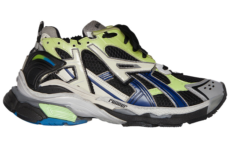 (WMNS) Balenciaga Runner Sneakers 'Grey Black Green' 677402W3RB55179