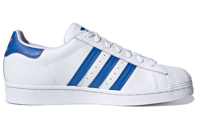 adidas Superstar Knicks Split 'White Orange' FX5526