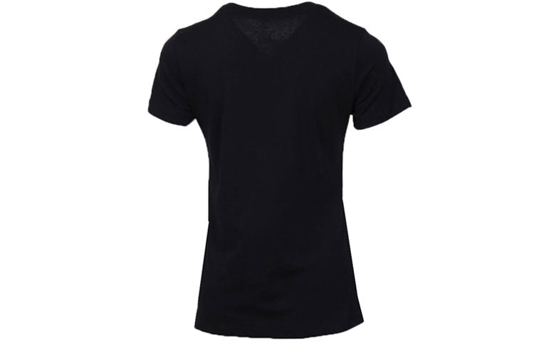 (WMNS) Nike Slogan logo Solid Color Training Black DA2481-010