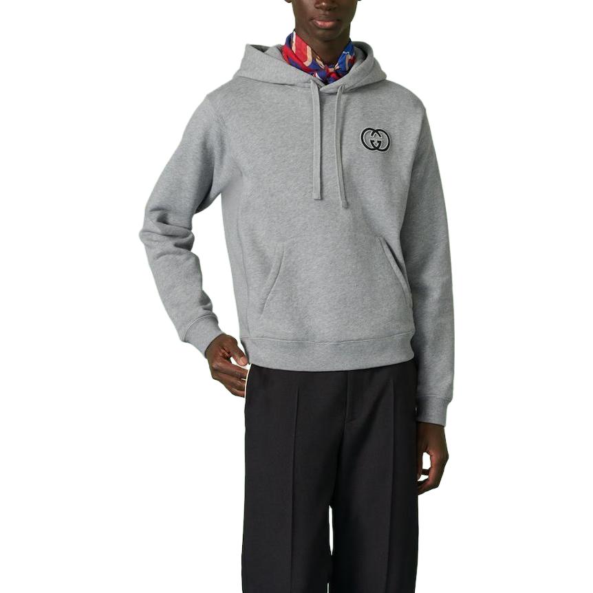 Gucci Cotton Jersey Hooded Sweatshirt 'Grey' 756649-XJFWA-1037
