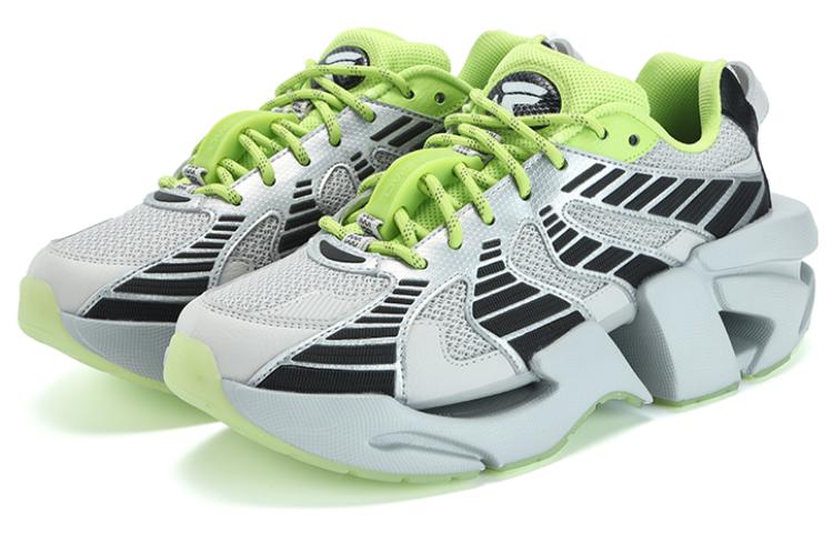 (WMNS) FILA Space Low Sneakers 'Silver Black Green' F12W314103FVA