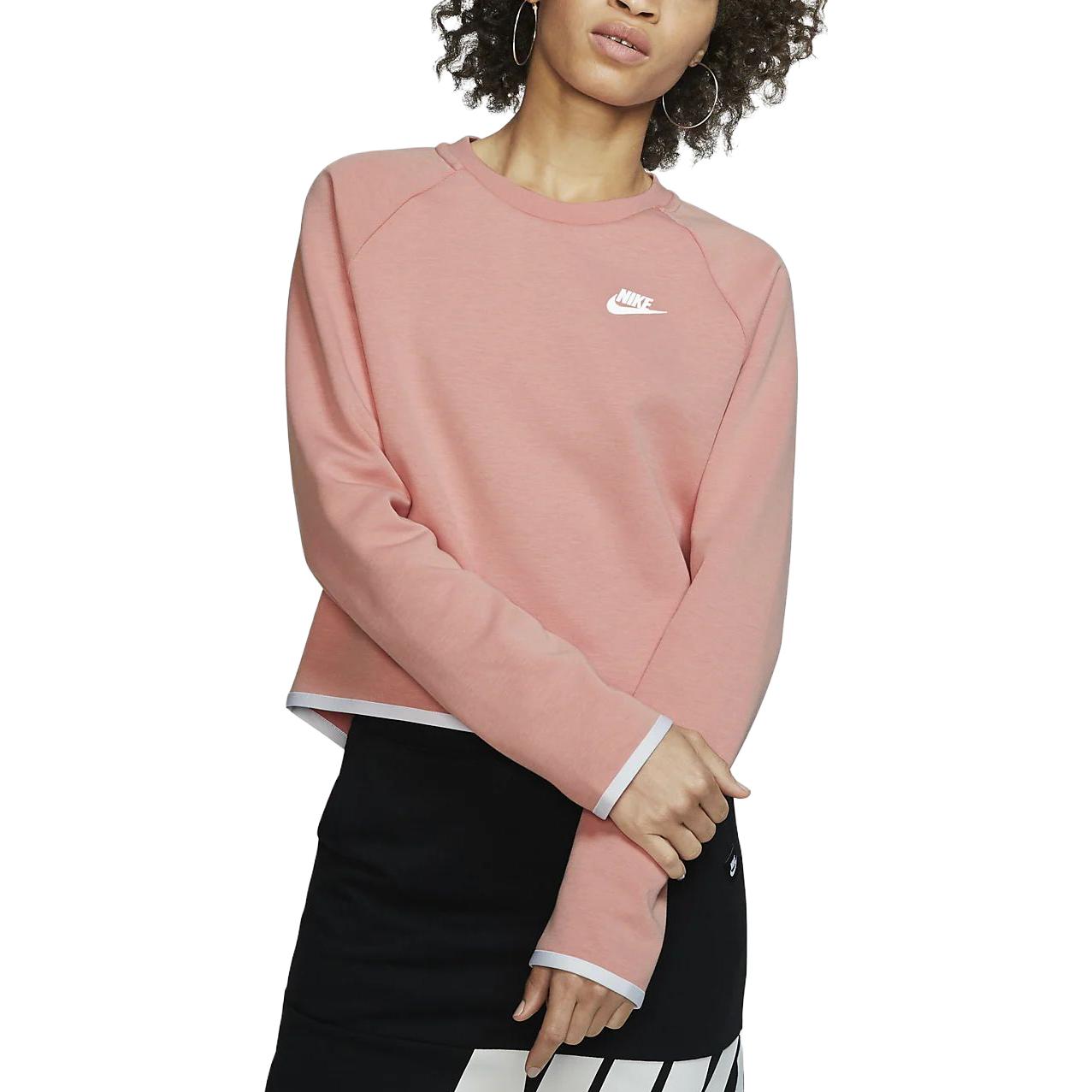 (WMNS) AS W Nike Sportswear TCH FLC Crew PINK QUARTZ BV3452-606