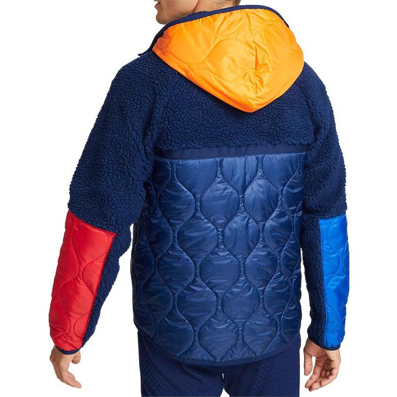 Nike FC Barcelona color block hooded jacket 'Blue Void' DJ5820-492