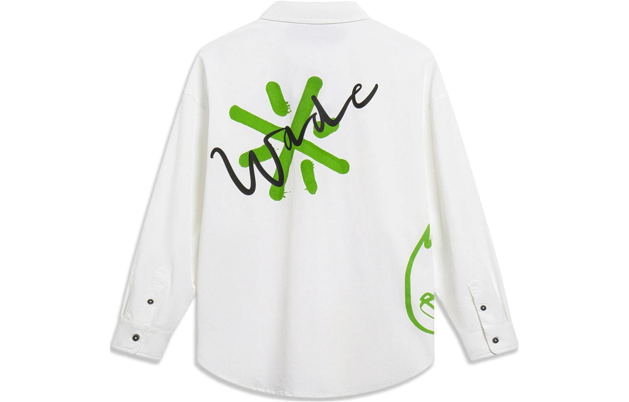 Li-Ning x Salventius Way Of Wade Graphic Long Sleeve Shirt 'White' ASHT209-2