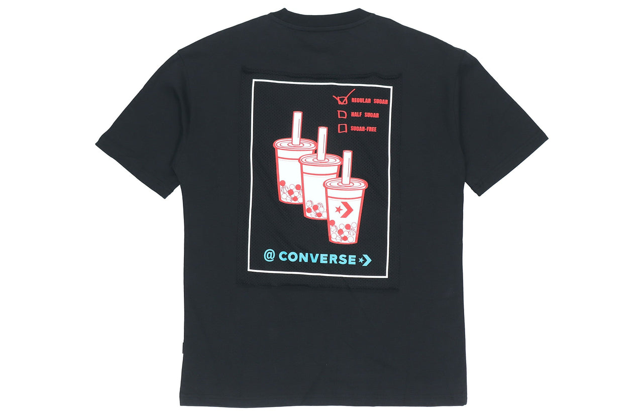 Converse Applique Short-sleeve Tee Unisex Black 10020849-001