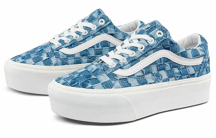 (WMNS) Vans Old Skool Stackform 'Woven Denim' VN0A7Q5MB6A