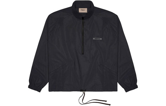 Fear of God Essentials FW21 Track Jacket Black FOG-FW21-085