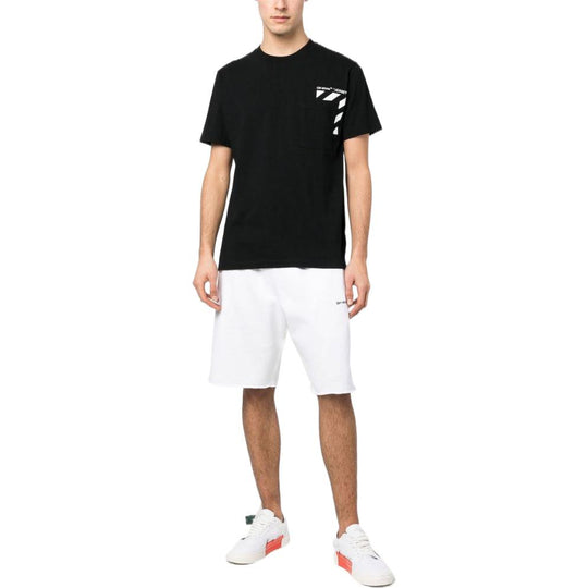 Off-White Wave Out Diag Mesh Shorts 'White' OMCI006C99FLE0090110